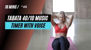 Tabata workout music 40/10 - Electro song (timer and voice)
