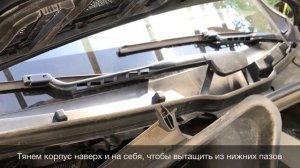 Mercedes GL350 X166 снятие воздушных фильтров салона