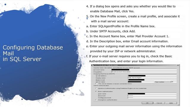 Configuring Database Mail   SQL Server #sqlserveradministrator #sqlserverdba