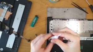 Разборка,восстановление посадочного места петли Prestigio SMARTBOOK 141A03