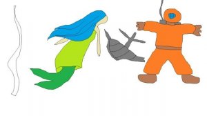 Видеоурок «Русалочка» в программе Paint