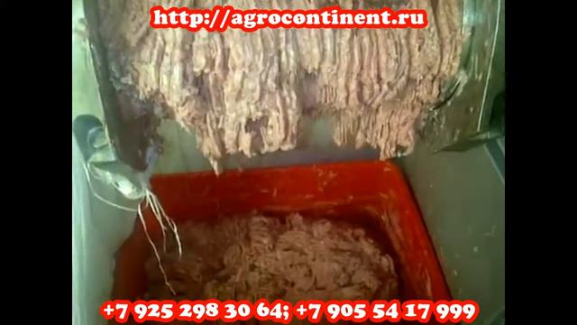 Пресс мехобвалки мяса у ООО Агроконтинент