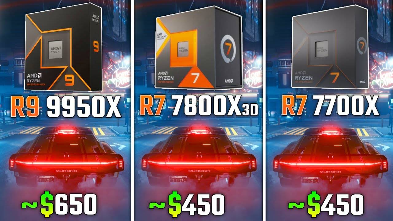 Ryzen 9 9950X - Ryzen 7 7800X3D - Ryzen 7 7700X | RTX 3090 Ti | 6 игр | 2160p (4K) смотреть онлайн