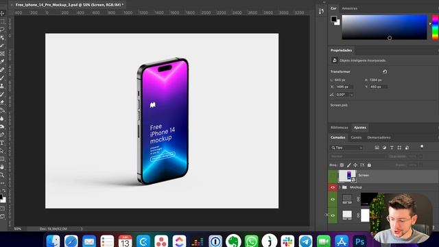 MOCKUP: Como FAZER Montagens REALISTAS Rápido e Fácil no Photoshop | JivoChat смотреть онлайн
