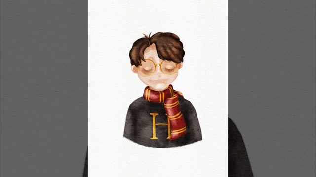 Рисуем Гарри Поттера в цвете в Procreate / Speedpaint Harry Potter portrait / Fanart