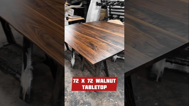 72x72 Walnut live edge tabletop #WalnutWood #LiveEdgeTabletop #WoodSlab #NaturalBeauty #Woodworking смотреть онлайн