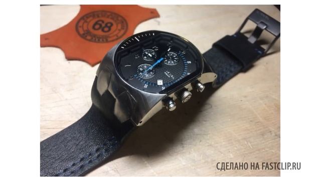 Ремешок для часов Diesel Dz 4154. Кожаный ремешок для часов своими руками. Making A Handmade Leather