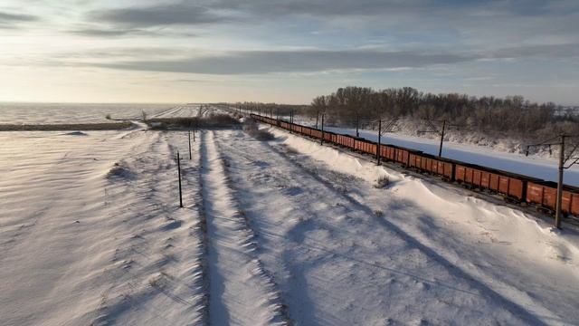 Трудовое - Зима - Поезд