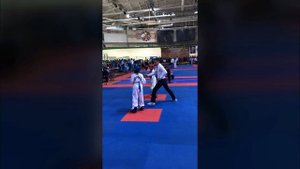 финальный поединок по таэквондо, девочки 9 - 10 лет. Минск, Беларусь 2018