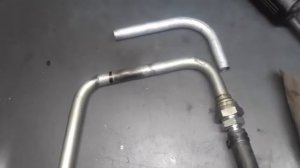 Погрузчик Manitou. Ремонт проблемного участка гидравлической магистрали.