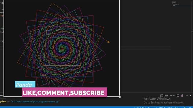PYTHON-TURTLE||Creative design using python turtle