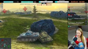 😎ВЕЧЕР С БЛОНДИНКОЙ в WORLD OF TANKS BLITZ!