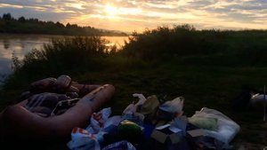 Плот каркасный на кегах v 1.0 ))Сплав по р.Угра