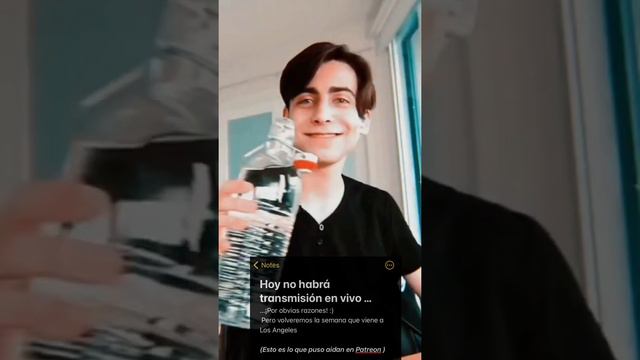 Aviso importante chicas es sobre el live de aidan