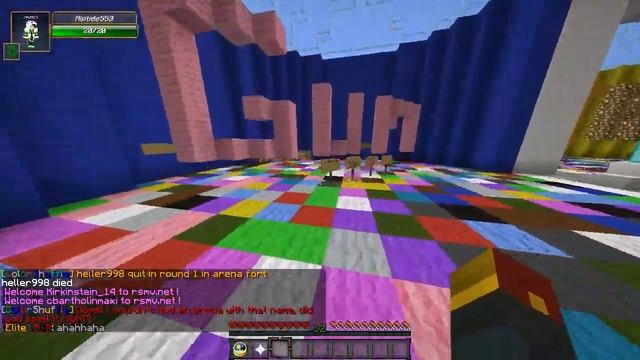 Minecraft Mini Game: COLOR SHUFFLE! ON THIN ICE! w/ Mitch, Preston, & Bash смотреть онлайн