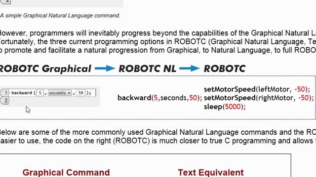 Урок 2. RobotC Graphical. Контроллер VEX IQ