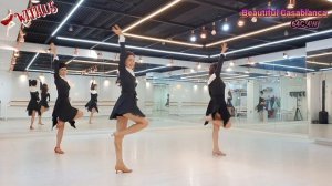 Beautiful Casablanca (Improver Rumba) line dance | Withus Korea, Seoul