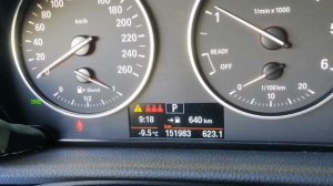 BMW 218d F45 Cold start -10°C with hidden menu