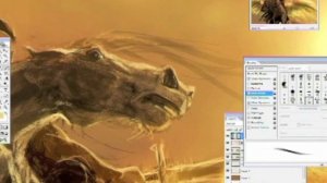 Speed painting action in photoshop - with Kirsi Salonen