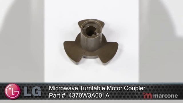 LG Microwave Turntable Motor Coupler Part #: 4370W3A001A смотреть онлайн