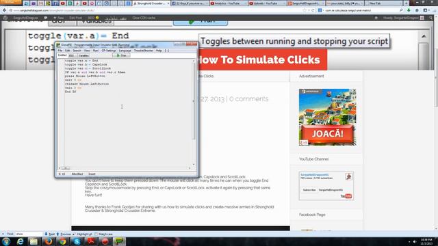 How to Simulate Clicks in Stronghold Crusader смотреть онлайн