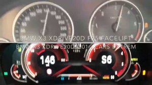 0-200 KM/H 2018 BMW X3 xDrive20d G01 vs 2016 BMW X3 xDrive20d F25 Facelift Acceleration