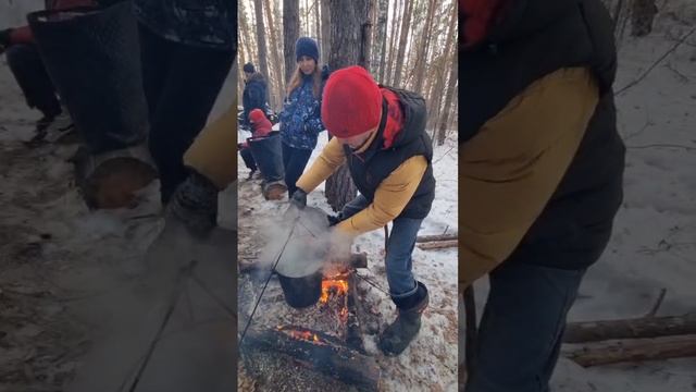 Уха из сёмги на костре от мастера Юрия Курочкина