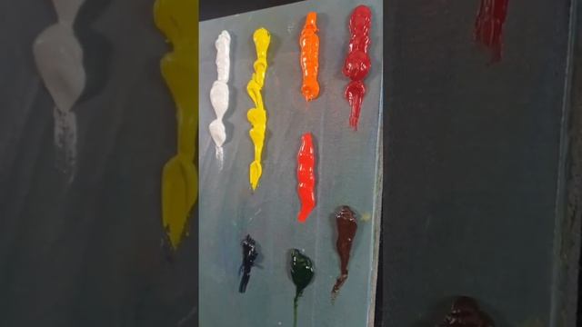 Палитра художника и его картина