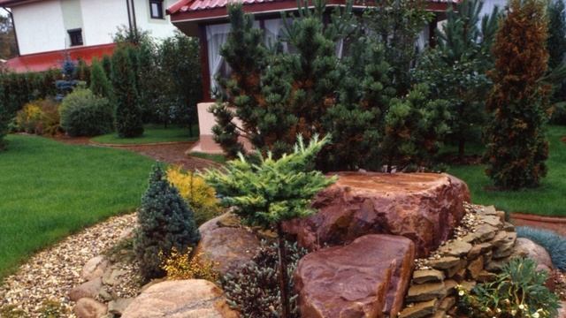 Большие камни в ландшафтном дизайне / 75 Вариантов красивого ландшафтного дизайна на вашем участке