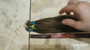 Как правильно отрезать волосы длинной 45см!