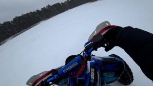 Первый выезд на лёд на квадроцикле Pantera nc 250