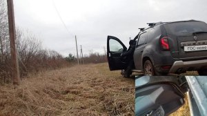дастер дизель на первой передаче  едет сам