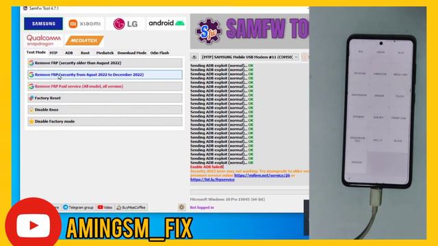 Samsung FRP Bypass 2023 ADB Enable Fail New Security | Samfw FRP Tool v4.7 Update | Android 13 Frp смотреть онлайн
