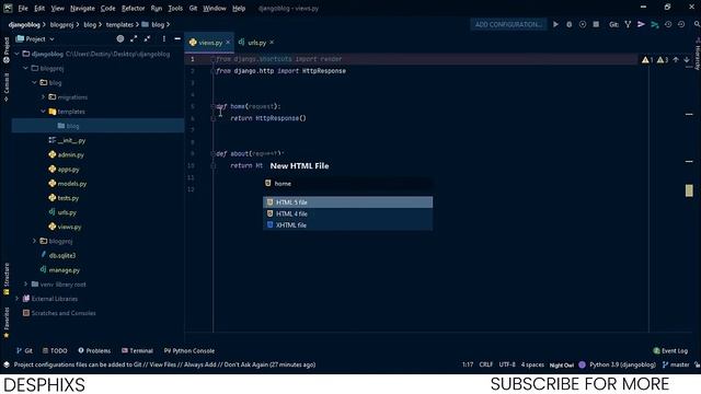 Templates in Django | Django Blog | Part 2