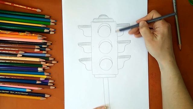 Как нарисовать светофор. Онлайн-школа рисования "Малевашки"