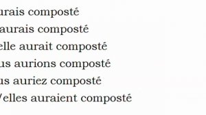 Conjugaison visuelle # Verbe = Composter =