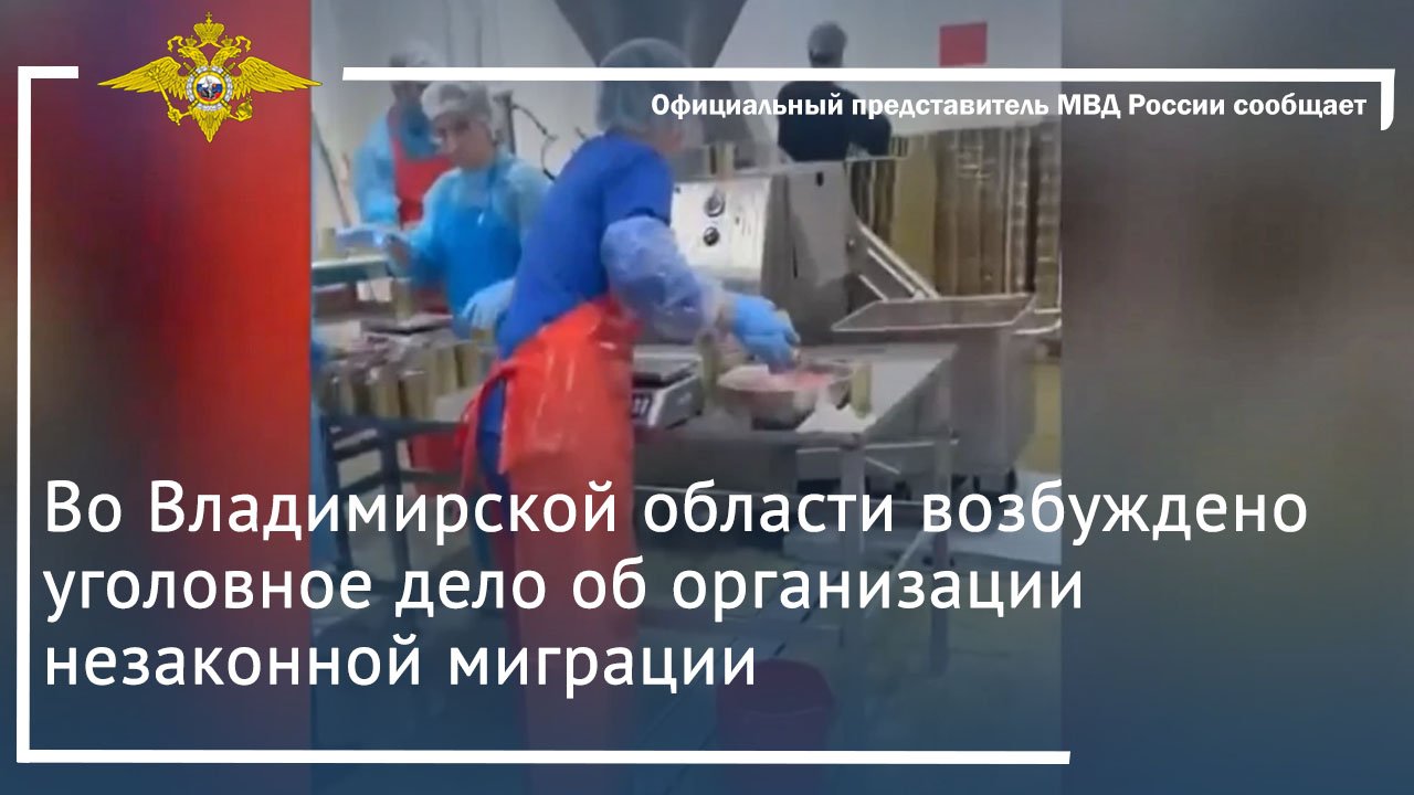Во Владимирской области возбуждено уголовное дело об организации незаконной миграции