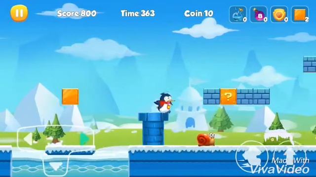 Penguin Run 1- 5 уровни.