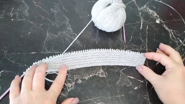 Самая ПРОСТАЯ шапка/МК/вязание поворотными рядами