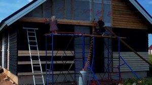 Сделали МЕГА КРАСИВЫЙ и БЮДЖЕТНЫЙ фасад своими руками. Строим для себя фасад дома. Mary Wood