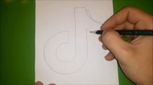 Как нарисовать логотип Tik Tok?