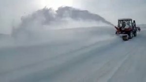 Работа ротора стн-1,6 "башсельмаш" на мтз-320.4