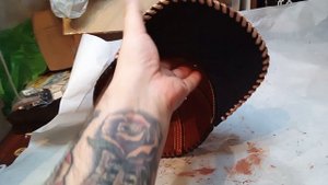 Кожанная бейсболка с стиле безумного макса