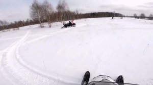 Зимнее путешествие на снегоходах.