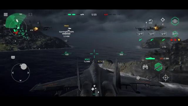 Modern Warships: J-15 FLANKER in action. смотреть онлайн