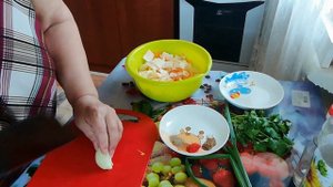 Салатик из капусты. Кисло сладкий.