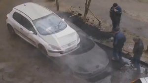 Новый вид укладки асфальта / Приколы 2015