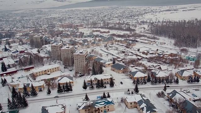 ЗЫРЯНОВСК  АЛТАЙ С ВЫСОТЫ ПТИЧЬЕГО ПОЛЁТА