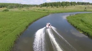 Живописное путешествие на лодке. Кольчугинское водохранилище.