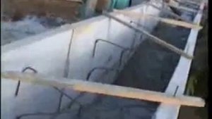 Заливка пенобетона в опалубку ЦСП котеджа